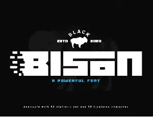 Black Bison font