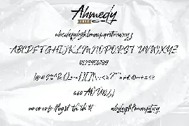 Ahmedy | Rustic Brush Handwriting Script Font