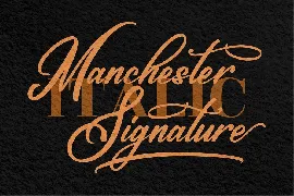 Manchaster Signature Script font