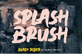 Black Rider Brush Font