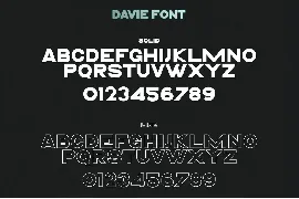 Davie || Powerful Font Family