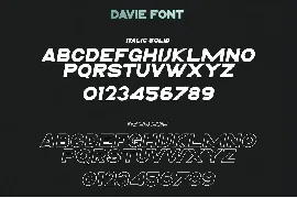 Davie || Powerful Font Family