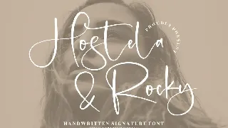 Hostela Rocky Handwritten Signature Font