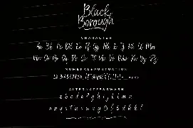 Black Borough Brush Font