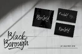 Black Borough Brush Font