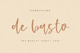 De Basto - A Beauty Script Font