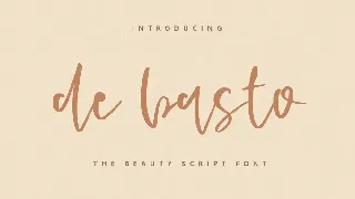 De Basto - A Beauty Script Font