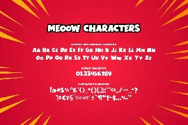 Meeow - Playful Comic Font