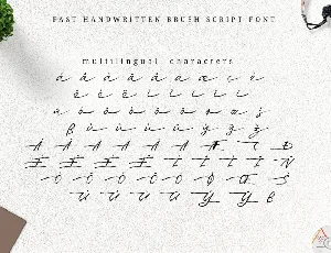 Fast - Handwritten Brush Font