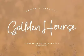 Golden Hourse Monoline Signature Font