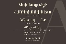 Breadley Serif font