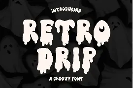 Retro Drip font