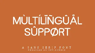 Rounded Sans Serif Display Font