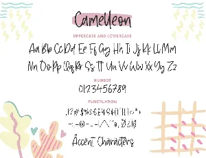 Camelleon Script Font