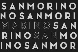 San Marino // Four Font Files