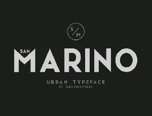 San Marino // Four Font Files