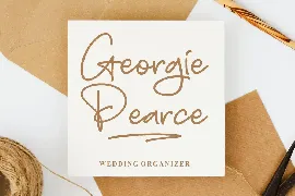 Georgia Angely Monoline Signature Font