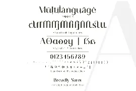 Breadley Sans font