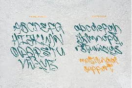 Slash Roller - A Graffiti Font