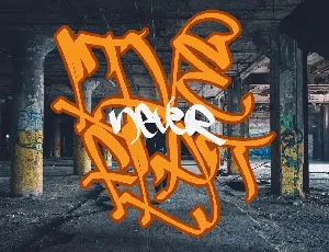 Slash Roller - A Graffiti Font