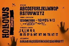 Hollows font