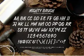 Mighty Brush font