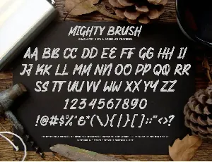 Mighty Brush font