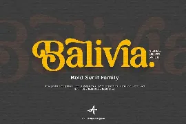 Balivia font