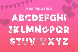 Hearts Silhouette Font