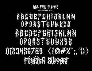 Hellfire Flames | Death Metal Font