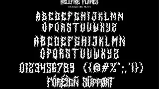 Hellfire Flames | Death Metal Font