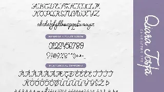 Qiara Tosfa - Handwritten Script Font