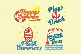 Retro Summer - Bold Retro Script Font