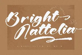 Bright Nattelia Bold Handwritten Script Font