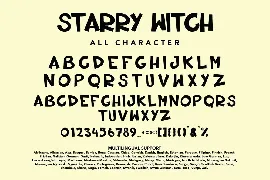 StarryWitch - Halloween Display Font