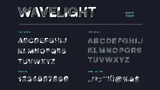 Wavelight sans Serif Display Font