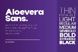 Aloevera Display font