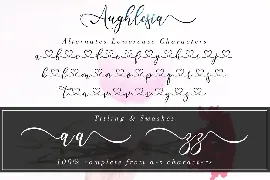 Aughlesia \\ Modern Calligraphy font