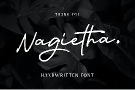 Nagietha - Handwritten Font