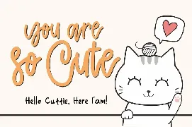 Cattie a Cute Script Font