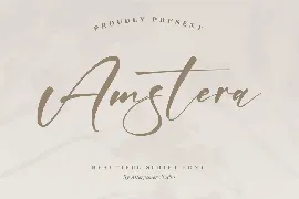 Amstera Script Font