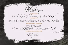 Misthique Signature Brush Business Font