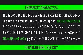 Univarsity - Sport Display Font