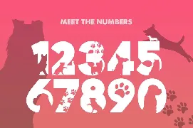 Doggies Silhouette Font