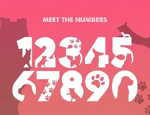 Doggies Silhouette Font