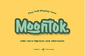 Moontok - Play Full Display Font