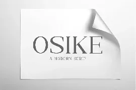 OSIKE - A Modern Serif font