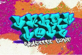 Urban Love - Solid and Outline Graffiti Font