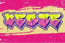 Urban Love - Solid and Outline Graffiti Font