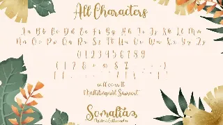 Somalia - Modern Calligraphy font